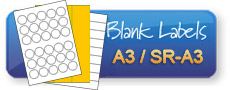 Blank Labels on A3 and SR-A3 sheets