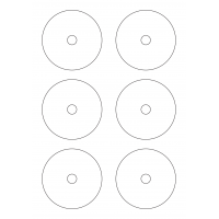 30015 - Label Size 115mm dia - 6 label(s) per sheet