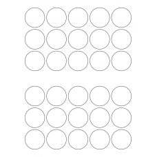30016 - Label Size 53mm dia - 30 label(s) per sheet 