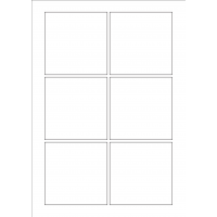 30020 - Label Size 130mm x 130mm - 6 label(s) per sheet