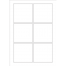 30020 - Label Size 130mm x 130mm - 6 label(s) per sheet 