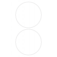 30023 - Label Size 190mm dia - 2 label(s) per sheet