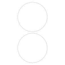30023 - Label Size 190mm dia - 2 label(s) per sheet 