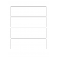 30024 - Label Size 280mm x 80mm - 4 label(s) per sheet