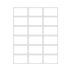 30026 - Label Size 90mm x 55mm - 18 label(s) per sheet 