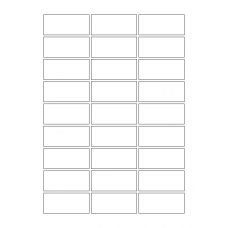 30030 - Label Size 90mm x 40mm - 27 label(s) per sheet 