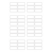 30035 - Label Size 62mm x 26mm - 48 label(s) per sheet