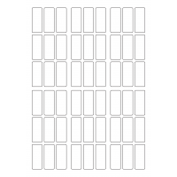 30037 - Label Size 25.75mm x 63mm - 54 label(s) per sheet
