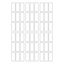 30037 - Label Size 25.75mm x 63mm - 54 label(s) per sheet 
