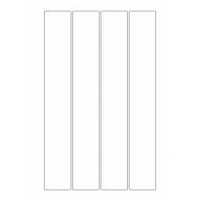 30069 - Label Size 60mm x 400mm - 4 label(s) per sheet 