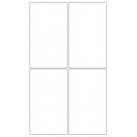 30070 - Label Size 125mm x 215mm - 4 label(s) per sheet