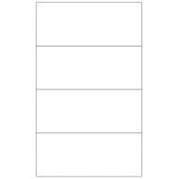 30097 - Label Size 250mm x 102mm - 4 label(s) per sheet
