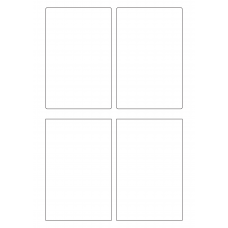 30102 - Label Size 130mm x 200mm - 4 label(s) per sheet 