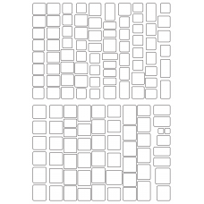 30106 - Label Size Rectangles - 134 label(s) per sheet 