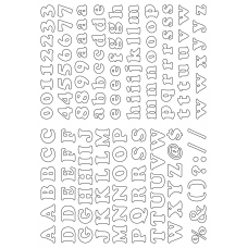30117 - Label Size Alphabet - 134 label(s) per sheet 