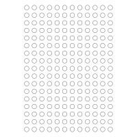 30123 - Label Size 15mm dia - 204 label(s) per sheet