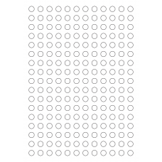 30123 - Label Size 15mm dia - 204 label(s) per sheet 