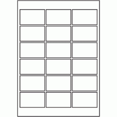 825 - A3 Label Size 90mm x 55mm - 18 labels per sheet 