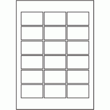 826 - SR-A3 Label Size 90mm x 55mm - 18 labels per sheet 