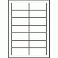 832 - SR-A3 Label Size 135mm x 55mm - 14 labels per sheet