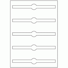 926 - Jar Seal Label Size 190mm x 25mm - 5 labels per sheet 