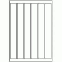 406 - Label Size 270mm x 30mm - 6 labels per sheet