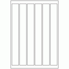 406 - Label Size 270mm x 30mm - 6 labels per sheet 