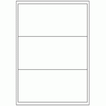 409 - Label Size 200mm x 94mm - 3 labels per sheet