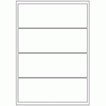 410 - Label Size 200mm x 69mm - 4 labels per sheet