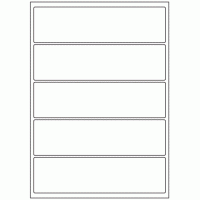 411 - Label Size 200mm x 54mm - 5 labels per sheet