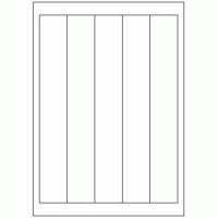 416 - Label Size 261mm x 38.5mm - 5 labels per sheet