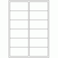 420 - Label Size 97mm x 47.5mm - 12 labels per sheet