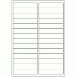 423 - Label Size 97mm x 20mm - 28 labels per sheet