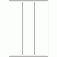 436 - Label Size 64mm x 284mm - 3 labels per sheet