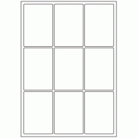 438 - Label Size 64mm x 93mm - 9 labels per sheet