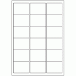 442 - Label Size 63.5mm x 46.5mm - 18 labels per sheet