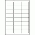 443 - Label Size 63.5mm x 34mm - 24 labels per sheet