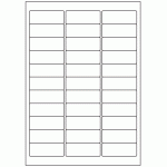 444 - Label Size 63.5mm x 24mm - 33 labels per sheet