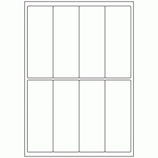 447 - Label Size 50mm x 138mm - 8 labels per sheet 