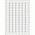 460 - Label Size 25mm x 15mm - 126 labels per sheet