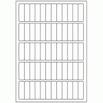 463 - Label Size 16mm x 52mm - 60 labels per sheet