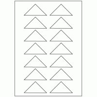 483 - Label Size 50mm x 50mm x 70.7mm - 14 labels per sheet