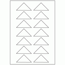 483 - Label Size 50mm x 50mm x 70.7mm - 14 labels per sheet 