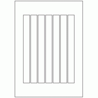 488 - Label Size 210mm x 20mm - 7 labels per sheet