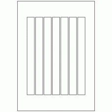 488 - Label Size 210mm x 20mm - 7 labels per sheet