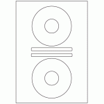 496 - Label Shape - CD - 2 sets per sheet