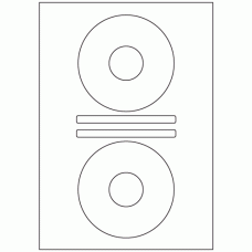 496 - Label Shape - CD - 2 sets per sheet