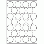 502 - Label Size 44mm x 44mm - 25 labels per sheet