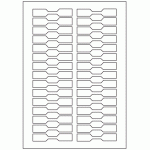 503 - Dumbell Label Size 80mm x 15mm - 30 labels per sheet