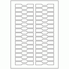 503 - Dumbell Label Size 80mm x 15mm - 30 labels per sheet 